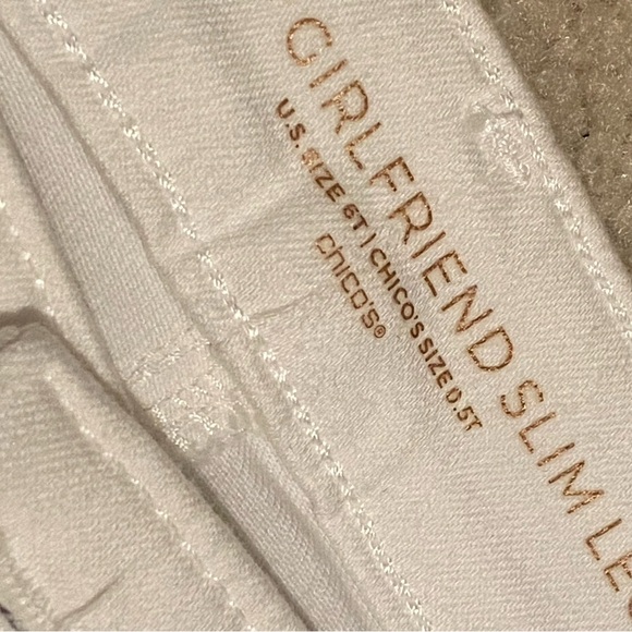 Chico's Girlfriend So Slimming White Ankle Jeans Size .5 (US 6) - Picture 2 of 8